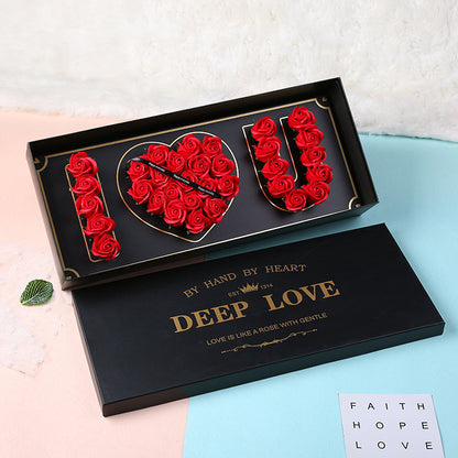 I LOVE YOU – Seifenrosen Geschenkbox