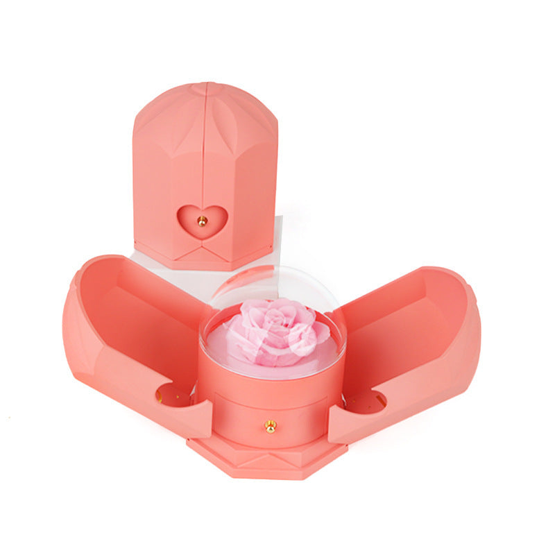Für immer Rose – Geschenkbox mit Geheimfach für persönliche Botschaft