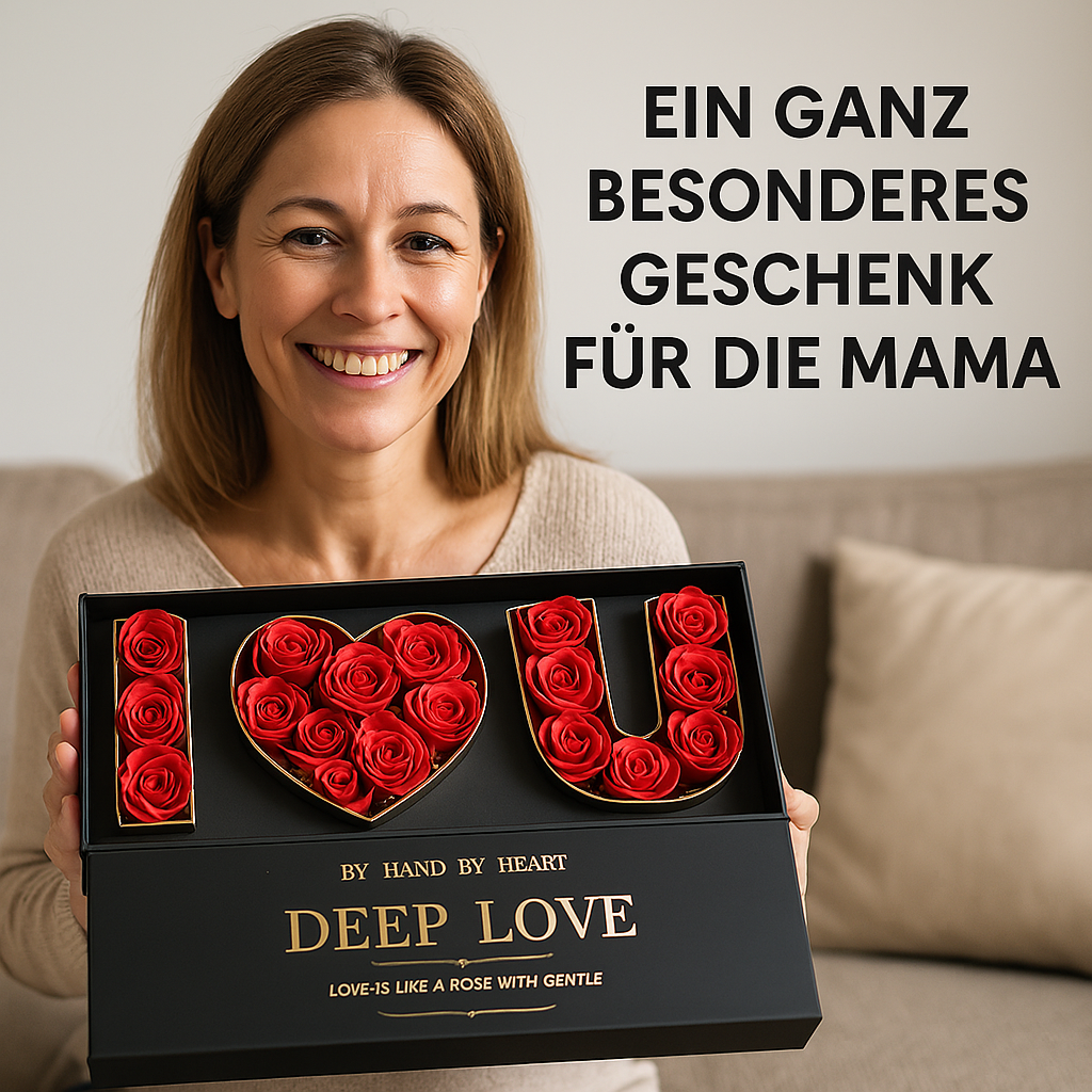 I LOVE YOU – Seifenrosen Geschenkbox