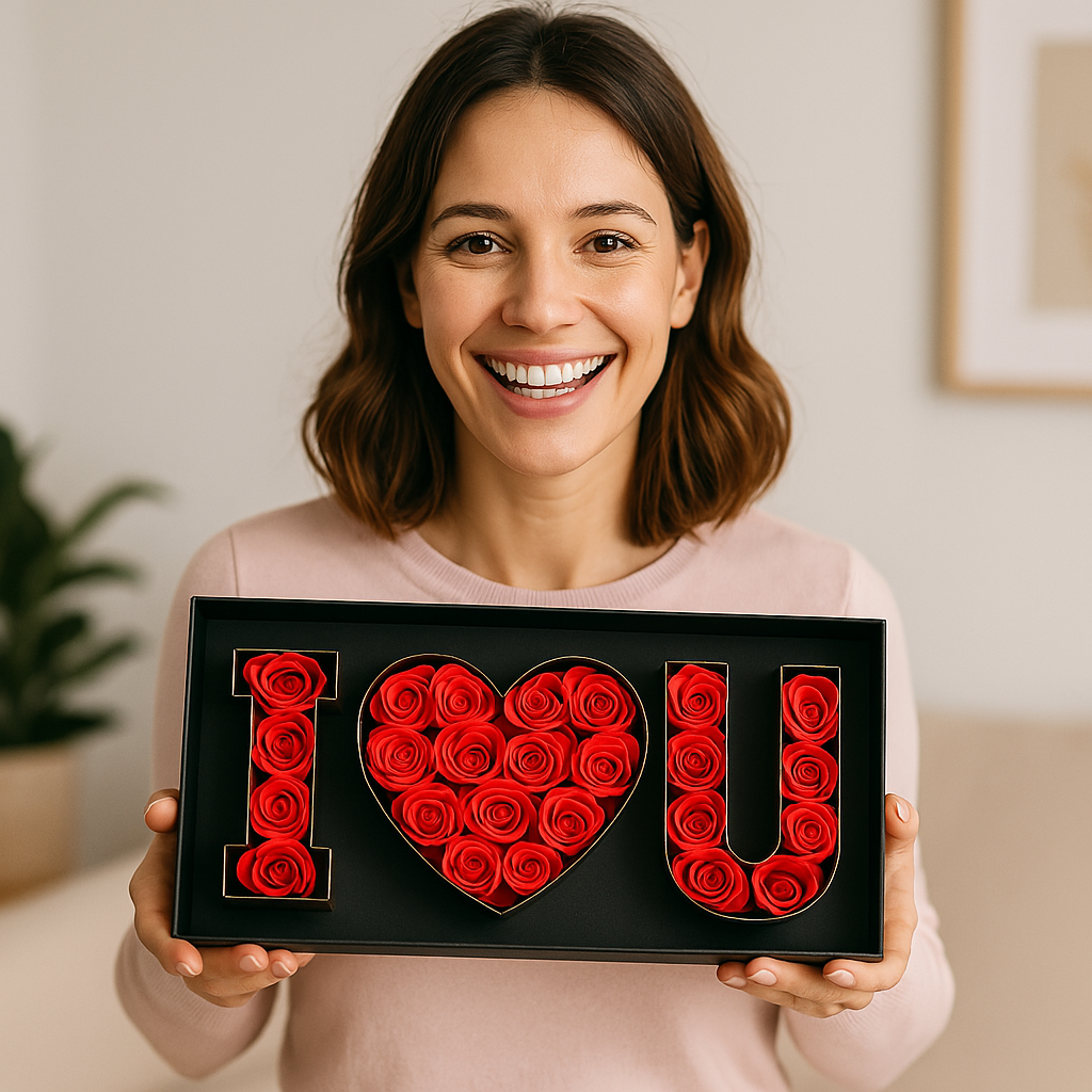 I LOVE YOU – Seifenrosen Geschenkbox