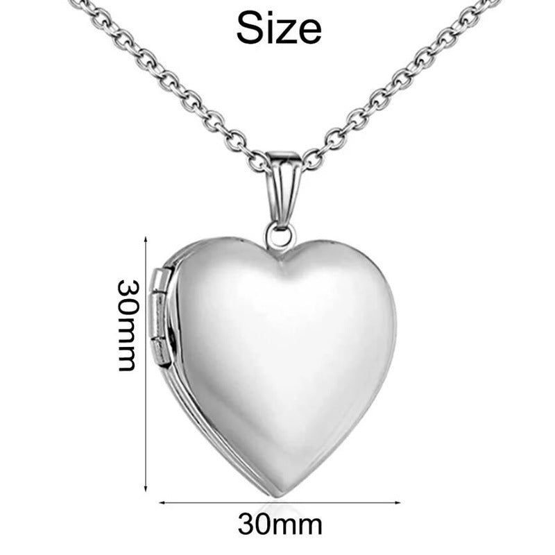Herz-Medaillon mit Bild & Gravur – Geschenk für Mama
