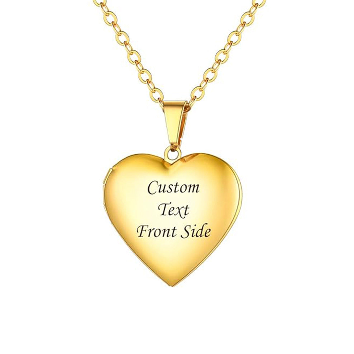Herz-Medaillon mit Bild & Gravur – Geschenk für Mama